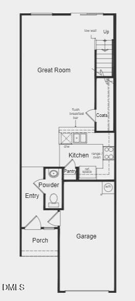 1st Floor Layout - 1133 Goldenshrub Street, Durham, NC 27704