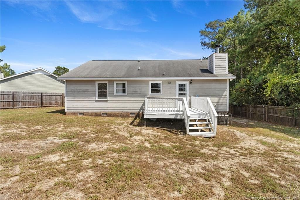 Rear of home - 2972 Peacock Street, Hope Mills, NC 28348
