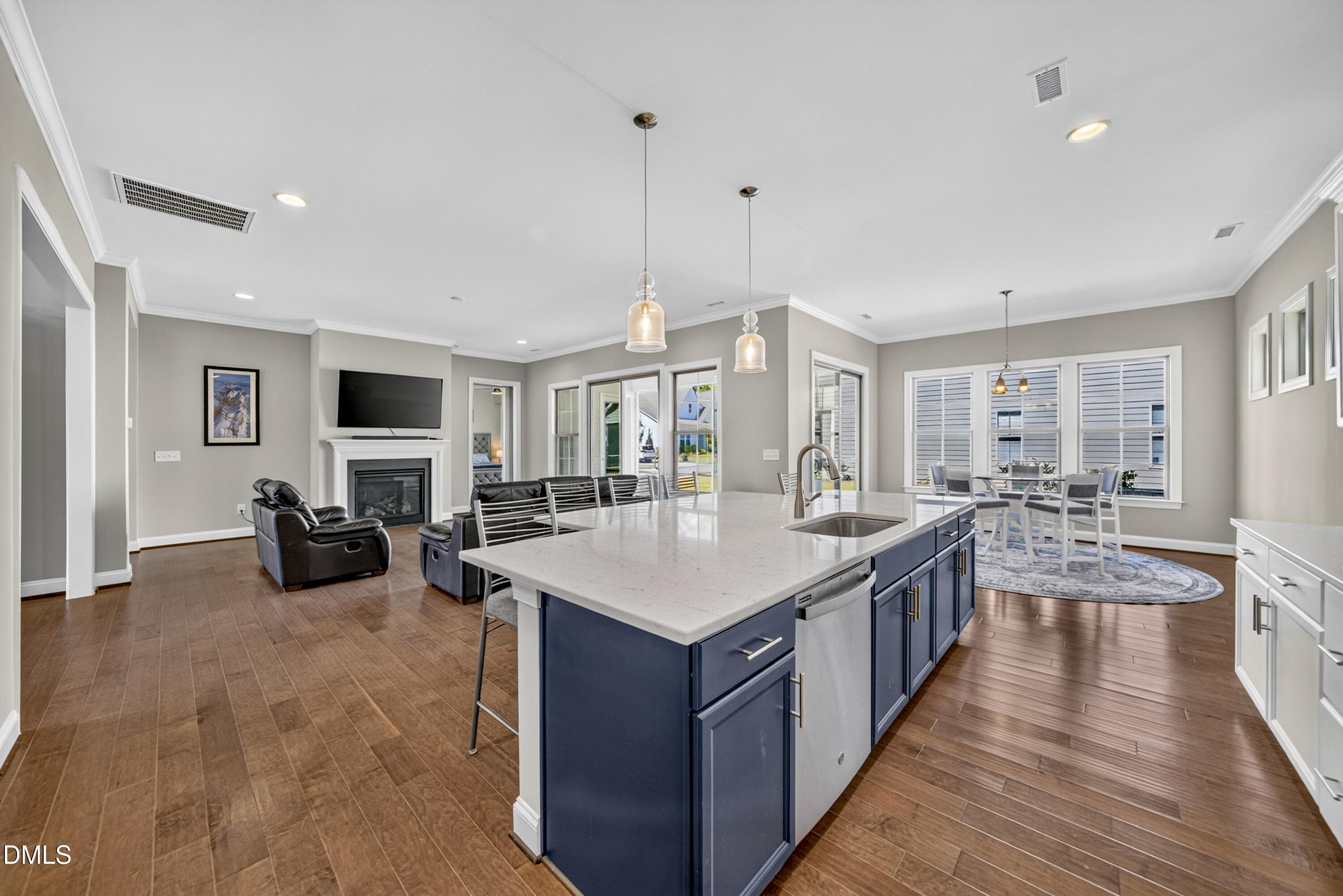 Kitchen toward great room - 1016 Ashcliff Lane, Durham, NC 27703