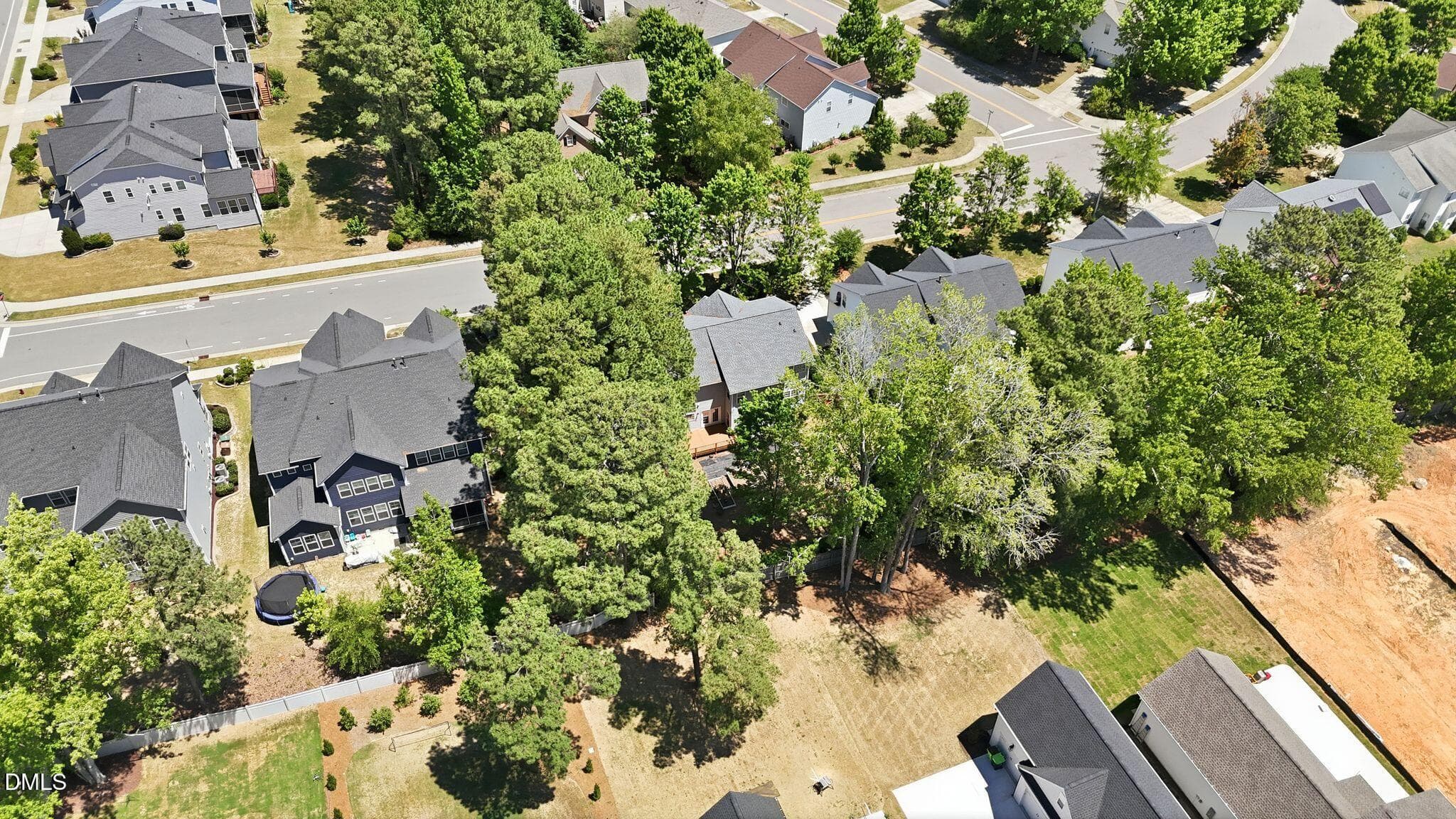 Aerial View - 205 Bethabara Lane, Cary, NC 27513