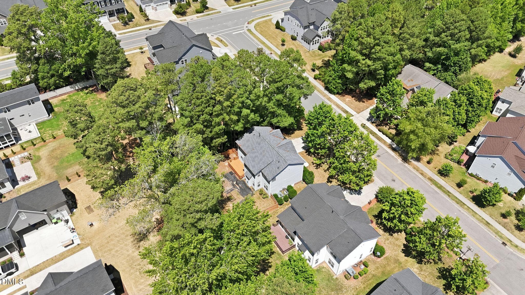 Aerial View - 205 Bethabara Lane, Cary, NC 27513