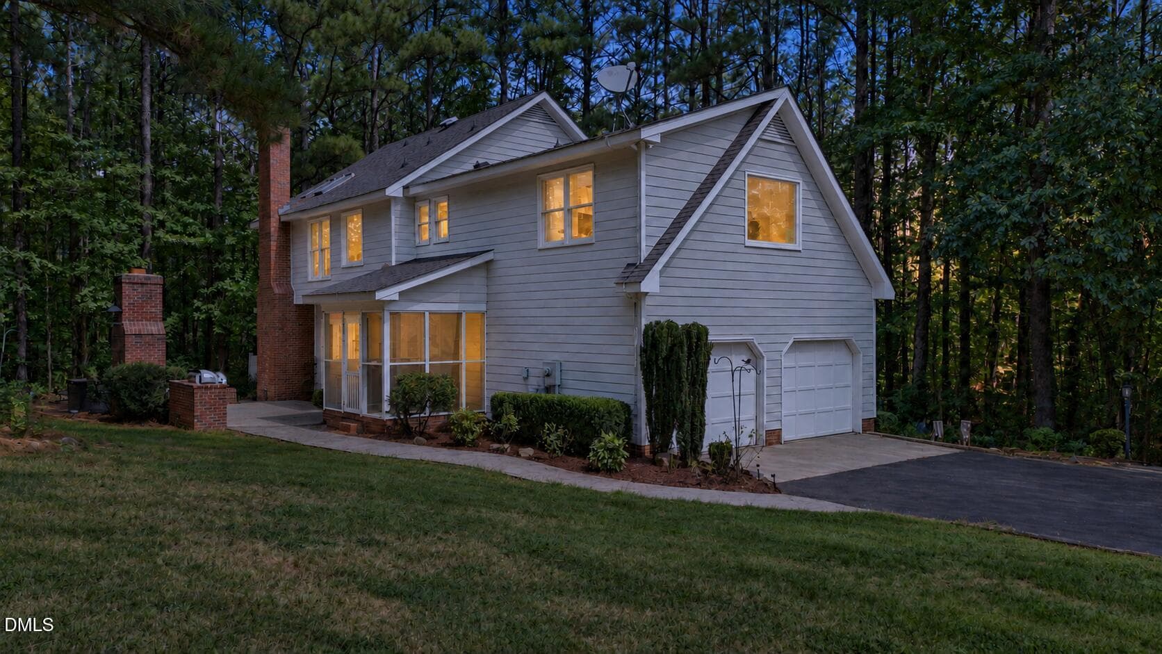 Virtual Dusk Back - 574 Fleming Road, Youngsville, NC 27596, Youngsville