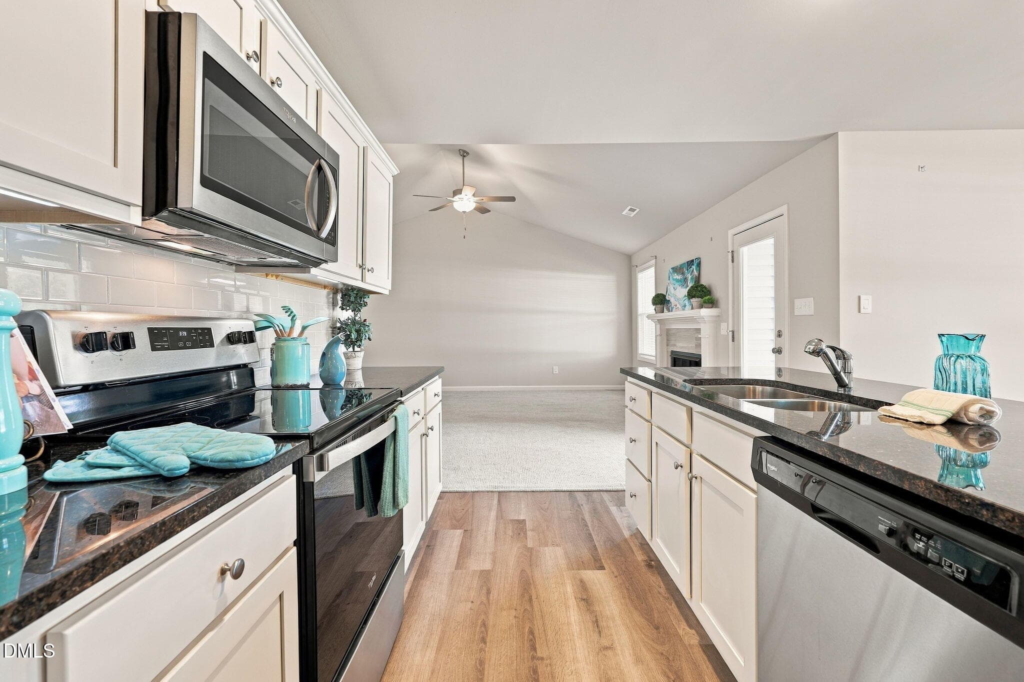 Kitchen View from Living Room - 252 Earnest Way, Kenly, NC 27542, Kenly