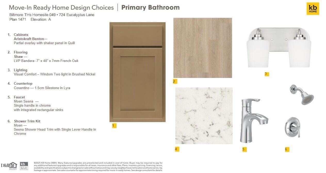 Primary Bathroom - 724 Eucalyptus Lane, Raleigh, NC 27610