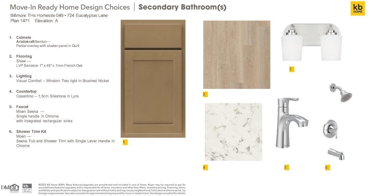 Secondary Bathroom - 724 Eucalyptus Lane, Raleigh, NC 27610