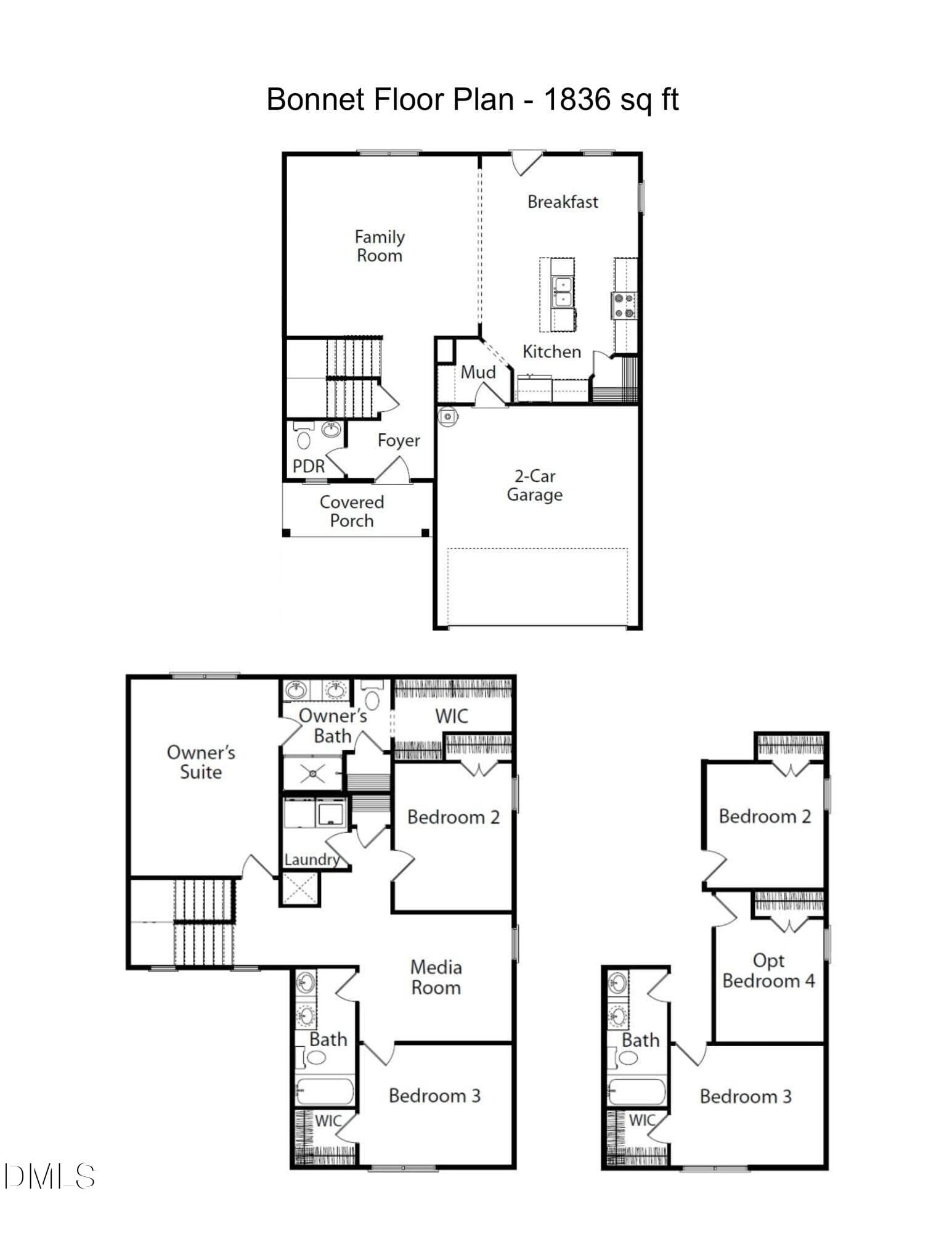 Bonnet 1836 sq ft_page-0001 - 17 W Emily Gardens Drive, Selma, NC 27576