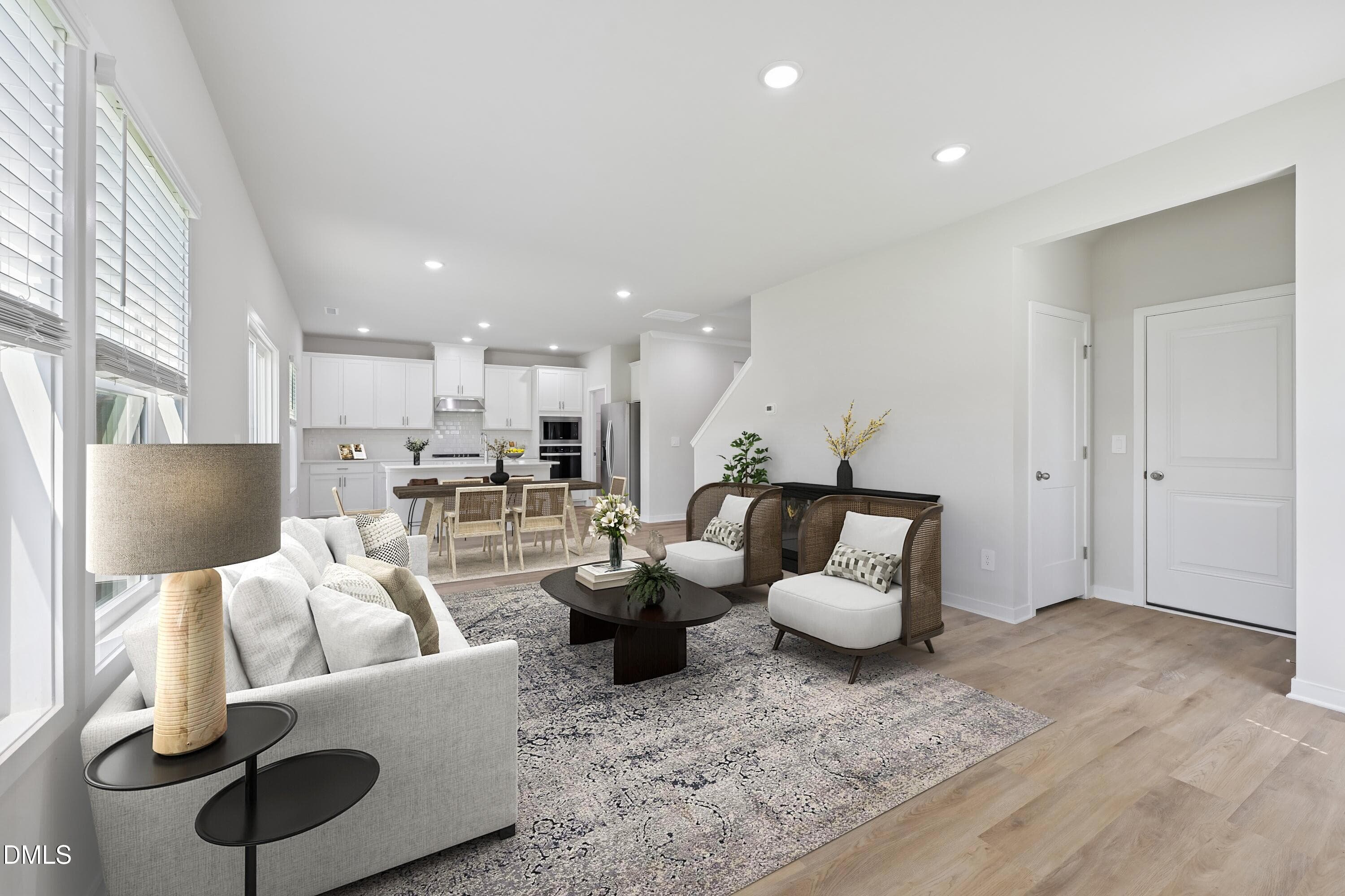 2 - Living Room - 5930 Fallowfield Lane, Raleigh, NC 27616