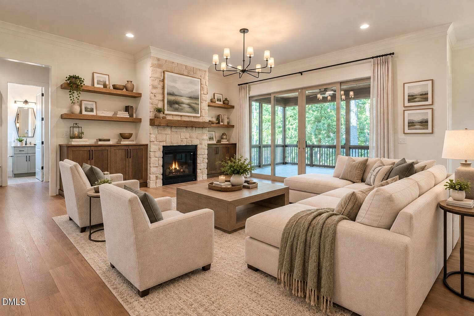 1025 Smoke Willow - Family Room Staged - 1025 Smoke Willow Way, Rolesville, NC 27571, Rolesville