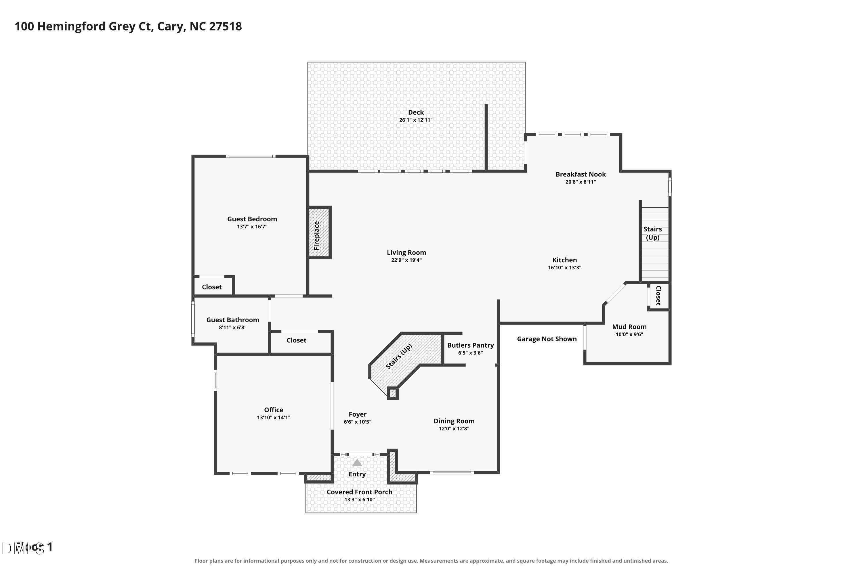 Floor-1 - 100 Hemingford Grey Court, Cary, NC 27518