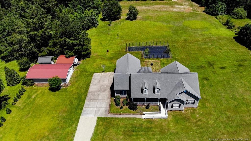 Aerial Above - 10110 NC 27 Highway W, Lillington, NC 27546