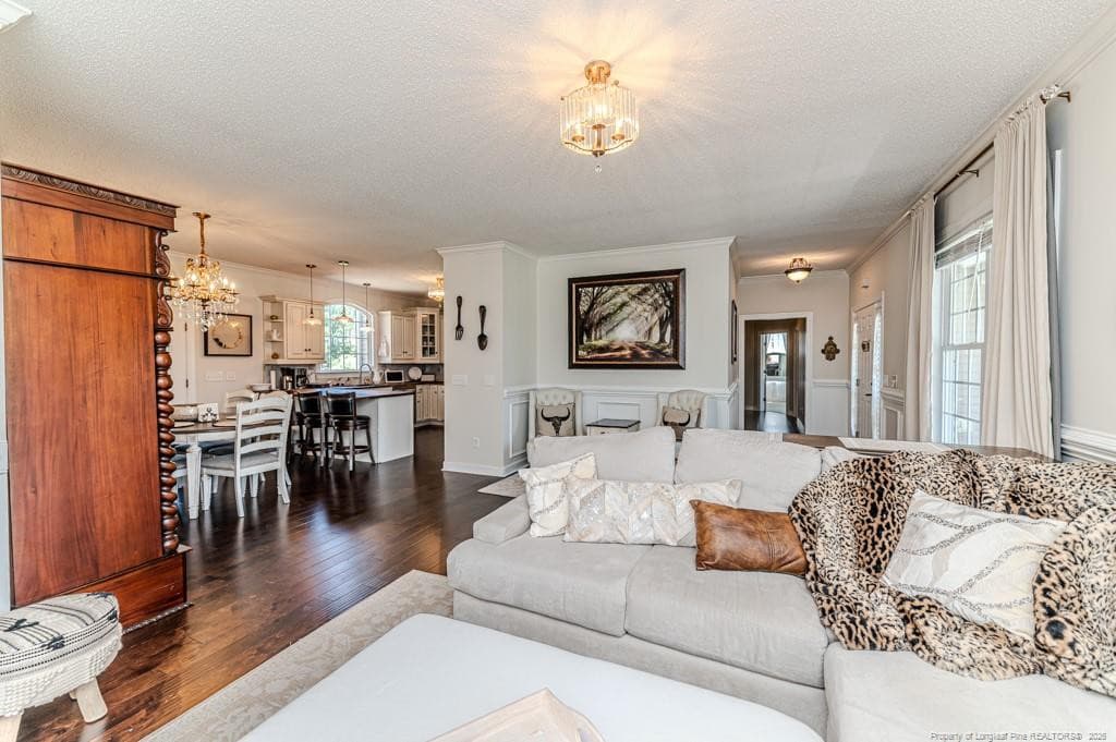 LR View to Kitchen - 10110 NC 27 Highway W, Lillington, NC 27546