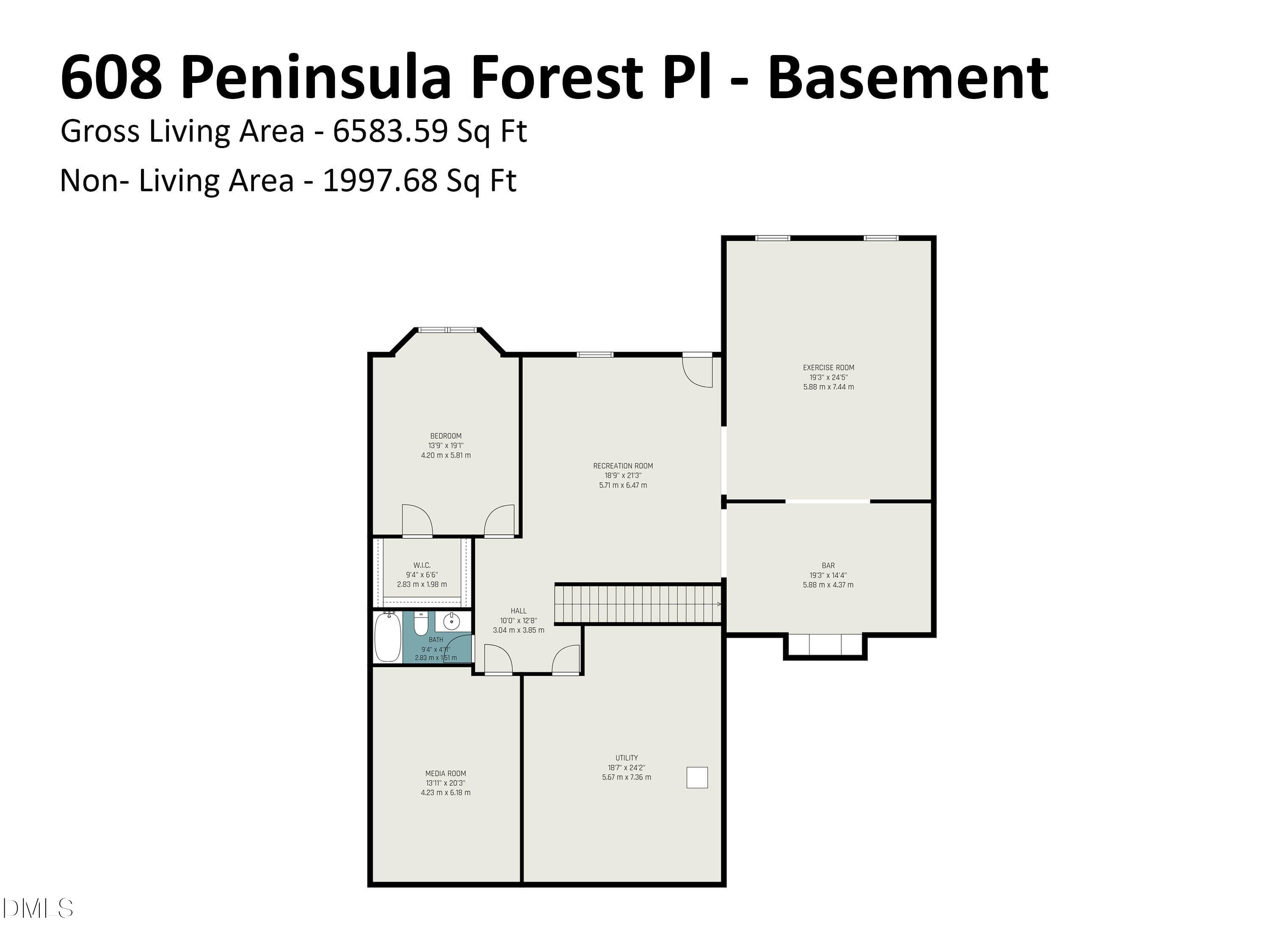608_peninsula_forest_pl_-_basement - 608 Peninsula Forest Place, Cary, NC 27519