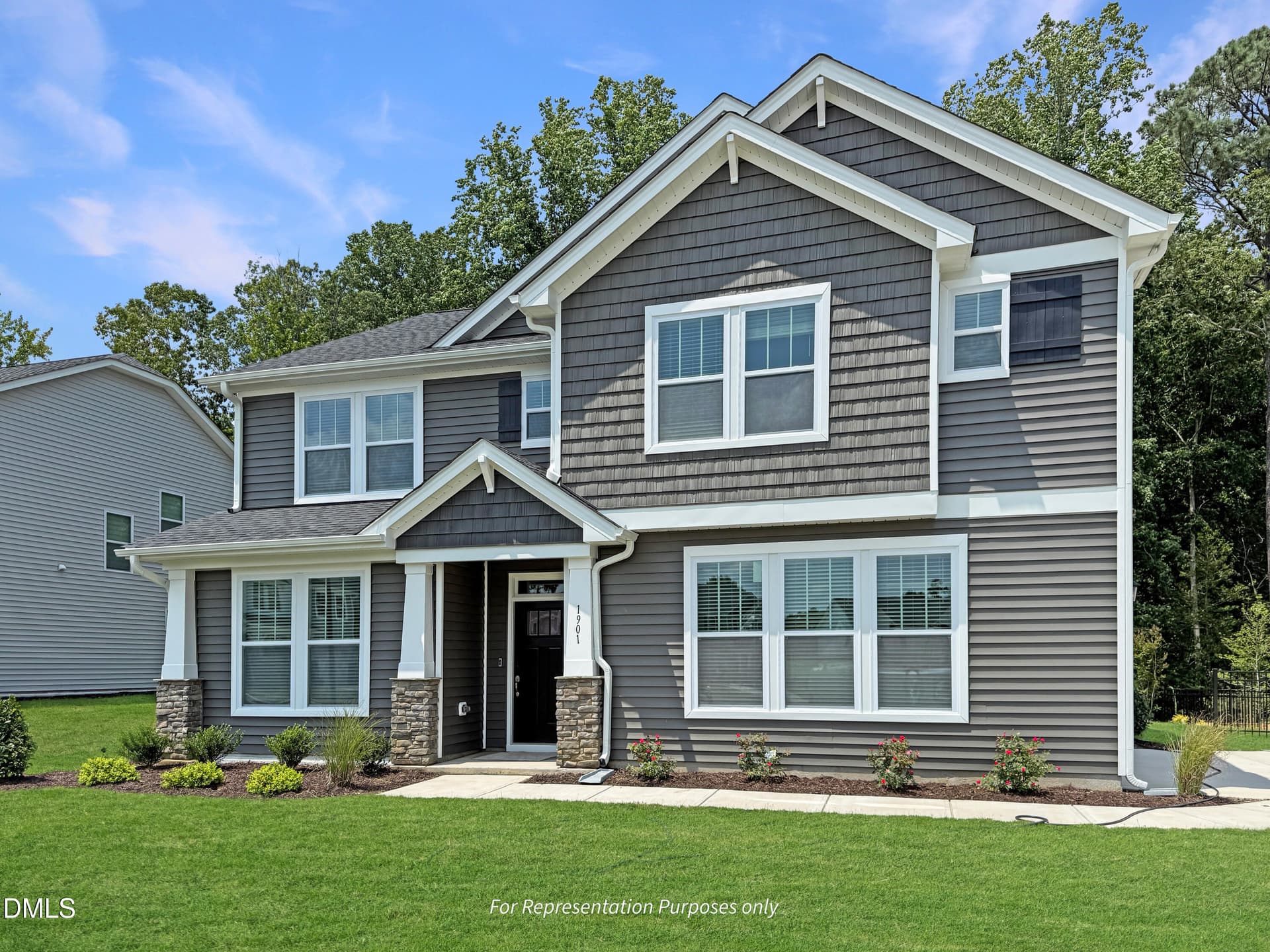 Garner Craftsman Elevation-3 - 34 Lucas Cove Place, Zebulon, NC 27597