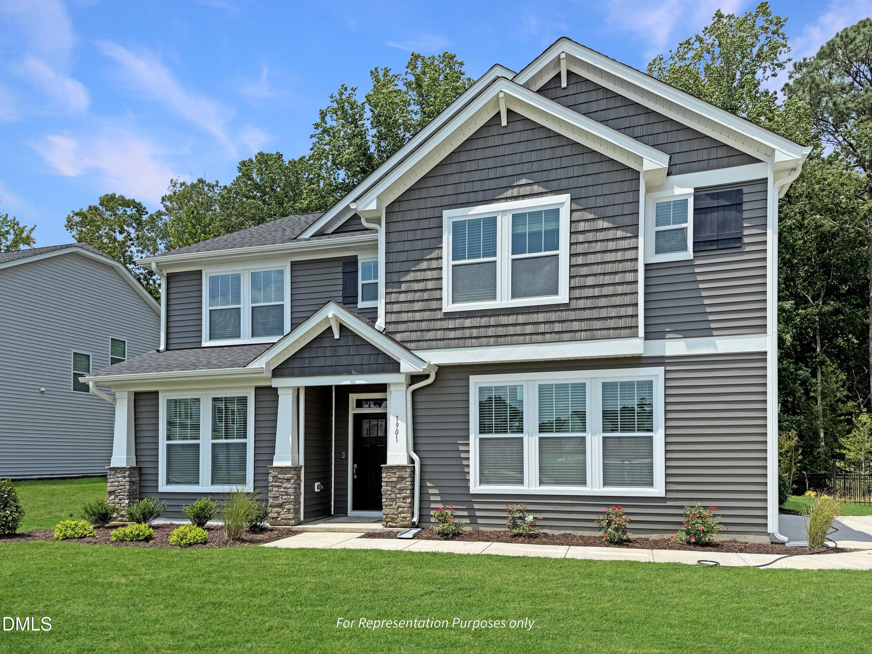 Garner Craftsman Elevation-3 - 34 Lucas Cove Place, Zebulon, NC 27597