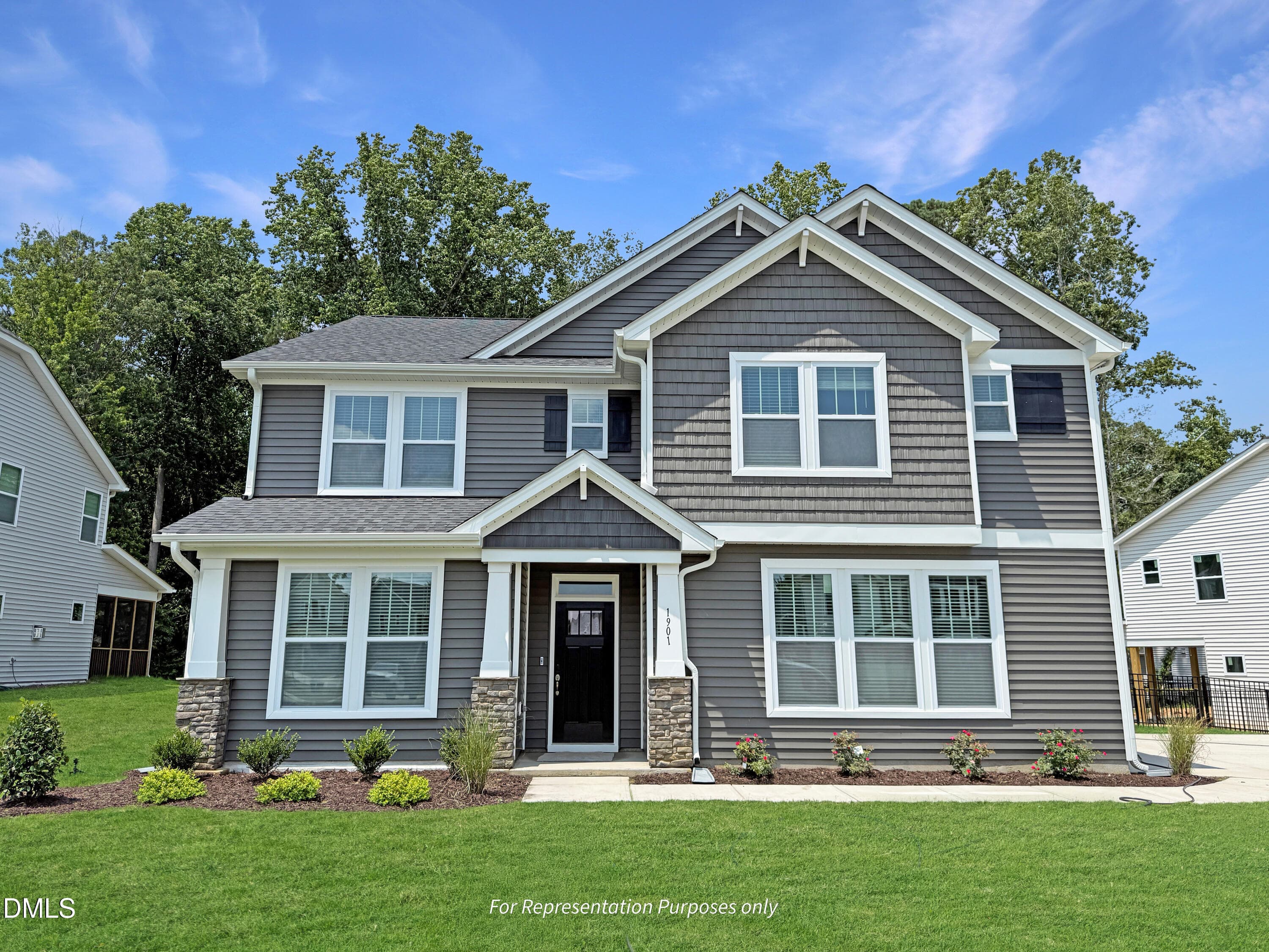 Garner Craftsman Elevation-2 - 34 Lucas Cove Place, Zebulon, NC 27597
