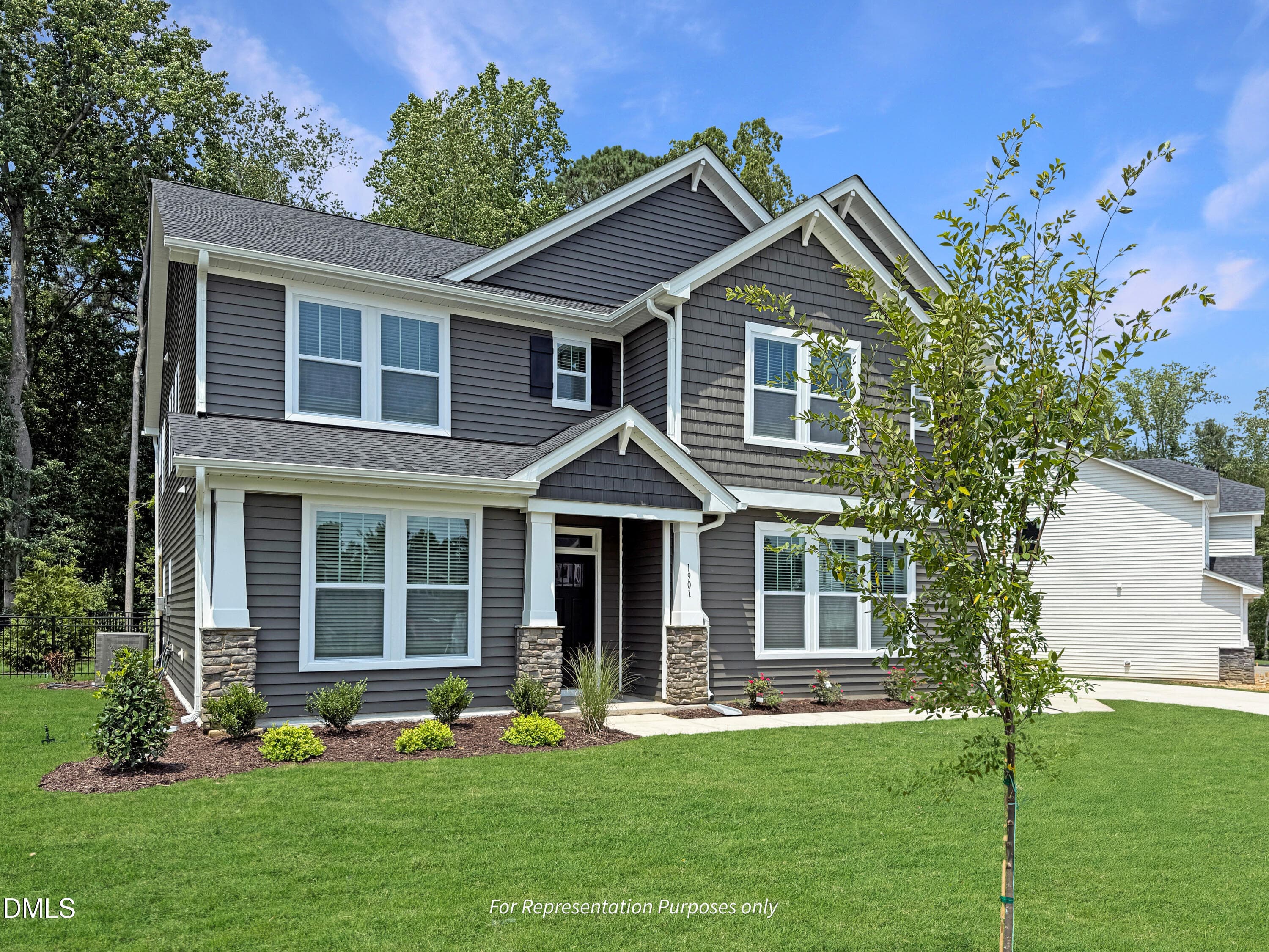 Garner Craftsman Elevation-4 - 34 Lucas Cove Place, Zebulon, NC 27597
