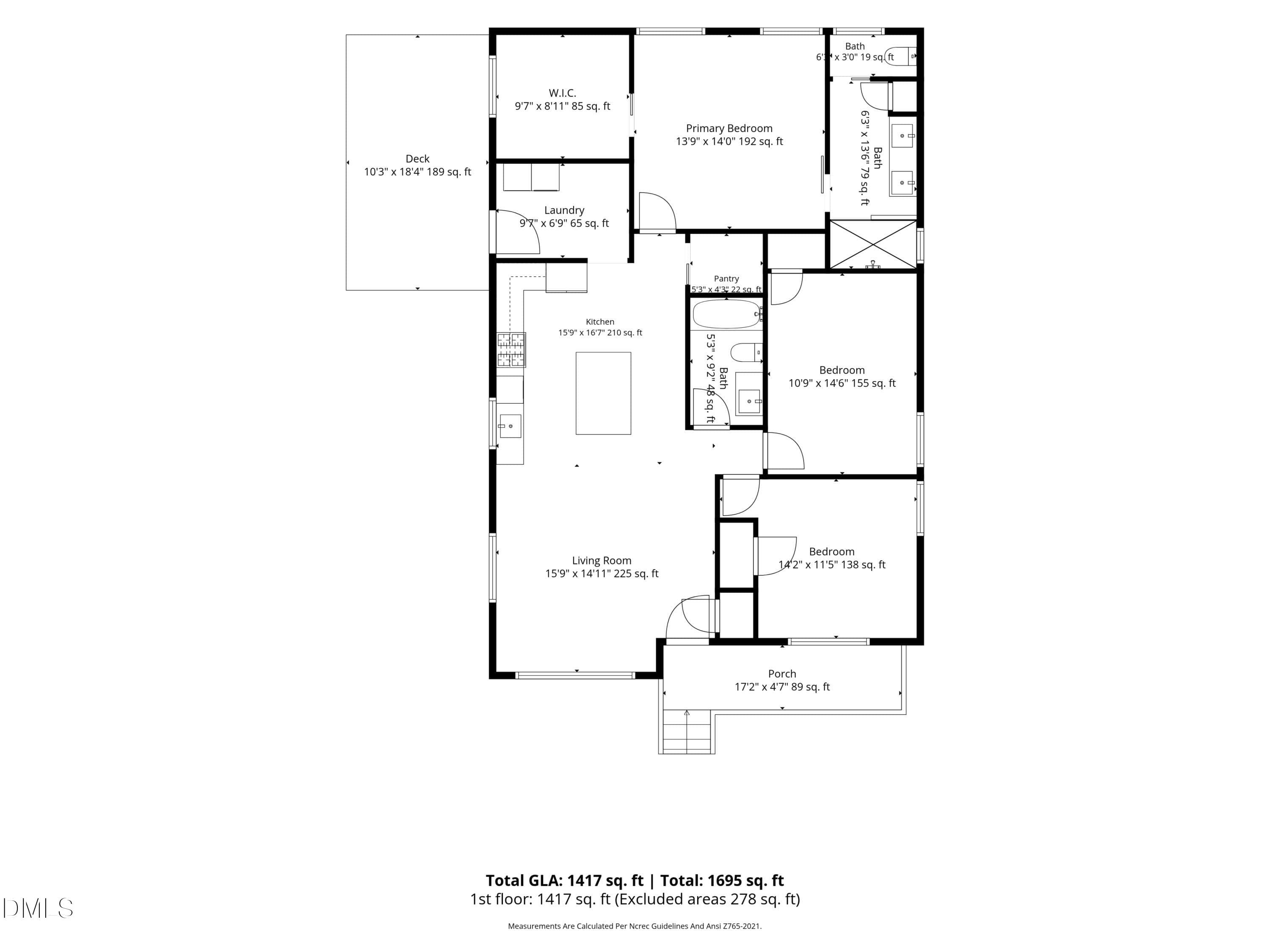 Floor plan - 601 Quarry Street, Raleigh, NC 27601
