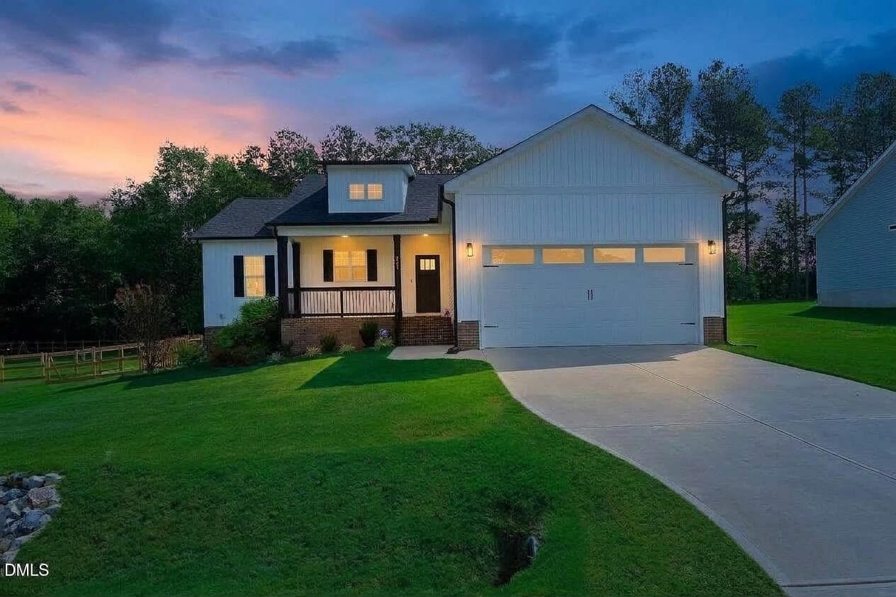 Dusk view- edited - 240 Sourgum Court, Zebulon, NC 27597