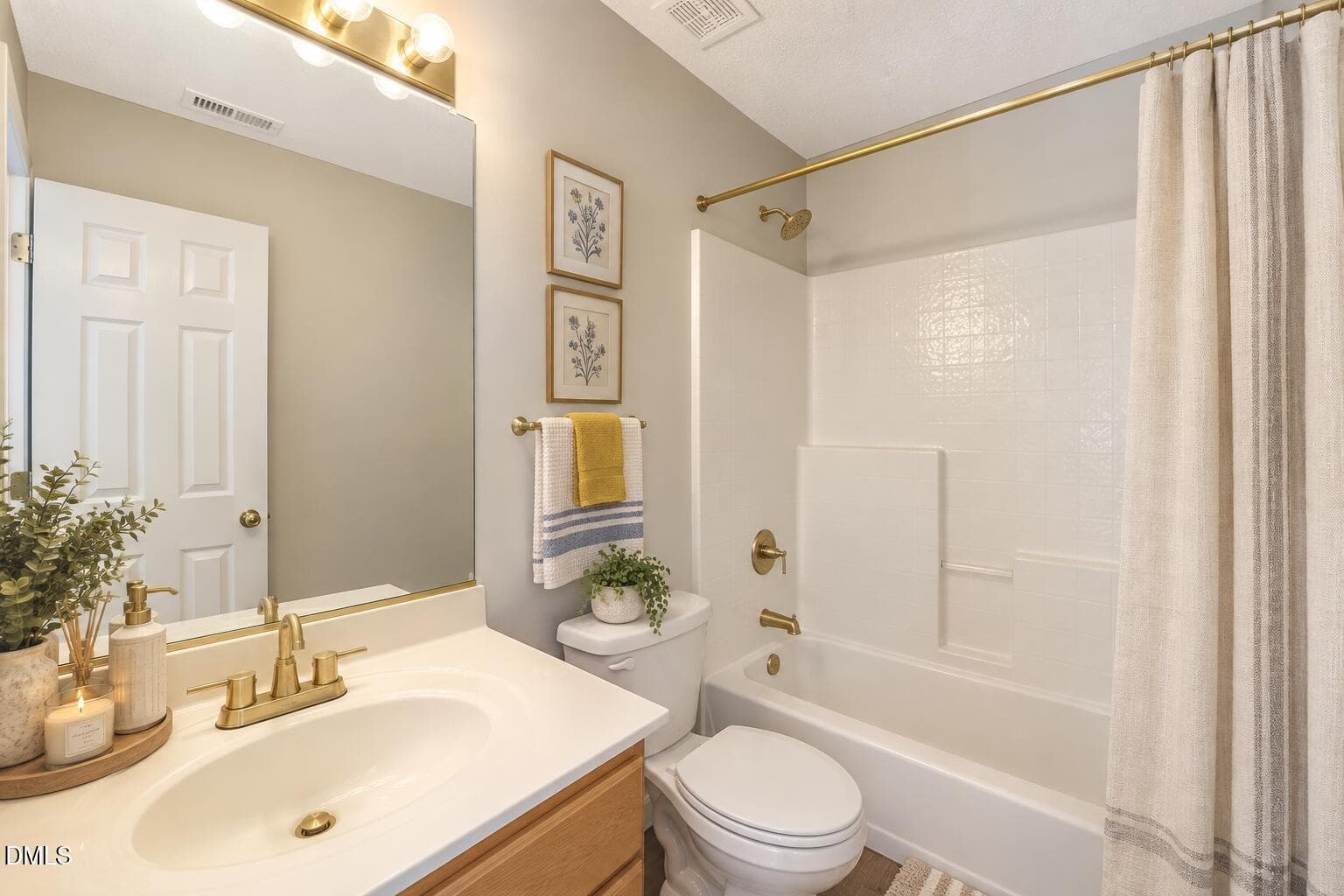 Bathroom Upstairs (Staged) - 4720 Alderbrook Lane, Durham, NC 27713