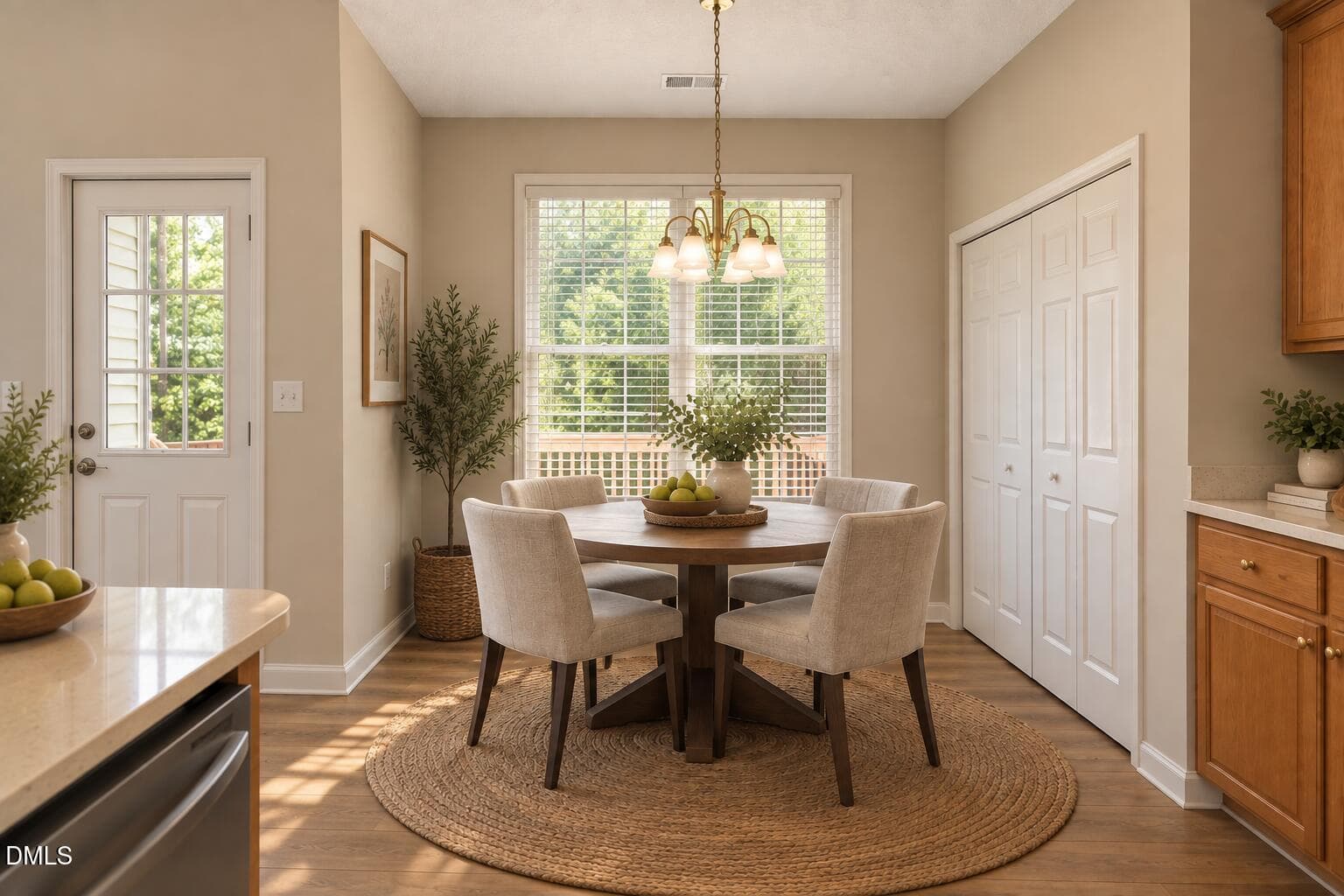 Kitchen Breakfast Nook (Staged) - 4720 Alderbrook Lane, Durham, NC 27713