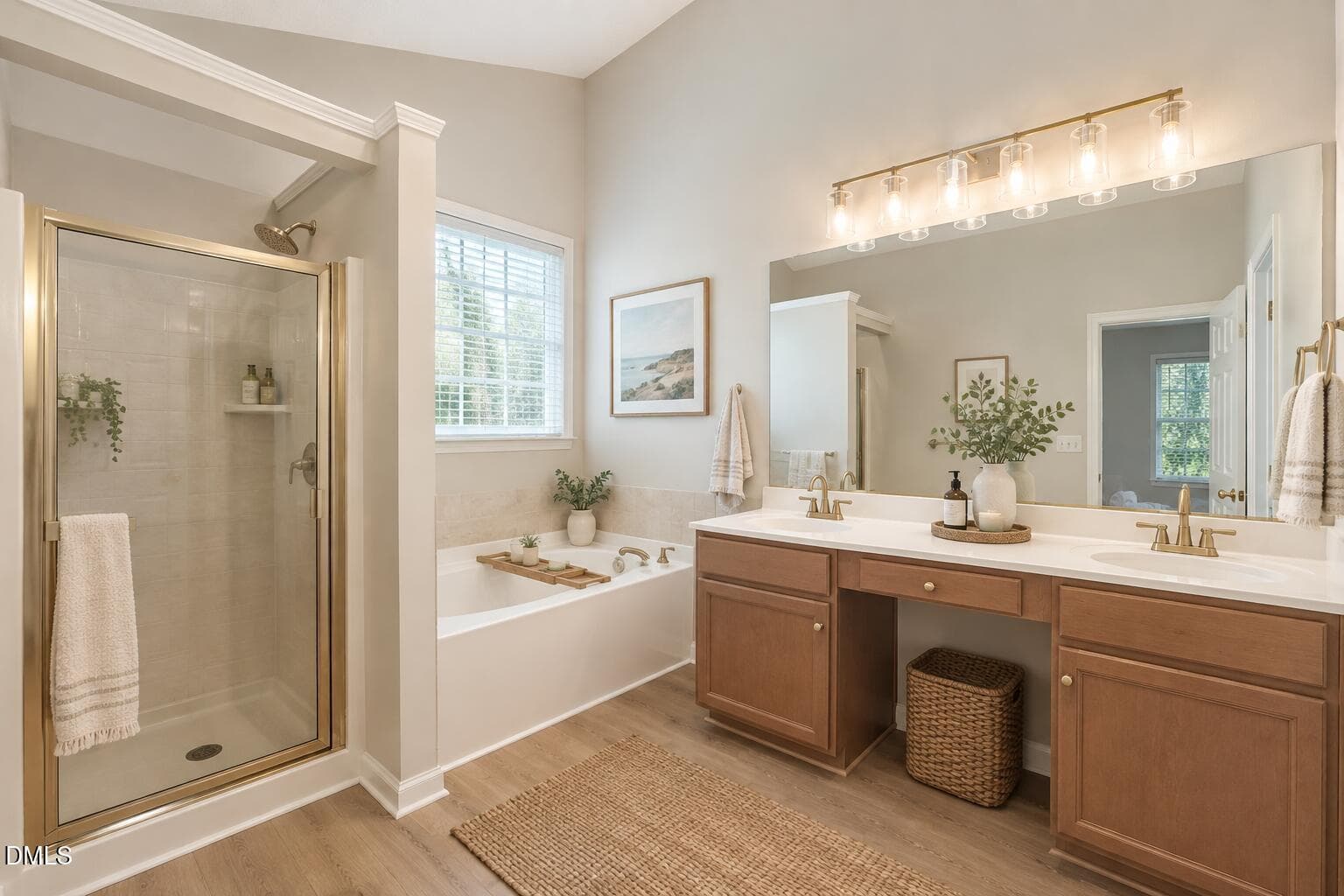 Primary Bathroom (Staged) - 4720 Alderbrook Lane, Durham, NC 27713