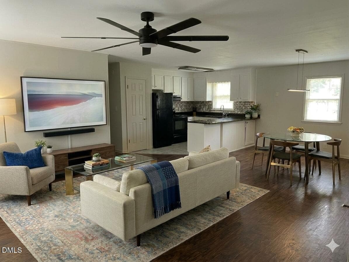 Living /Dining Rooms - 25 E North Street, Angier, NC 27501