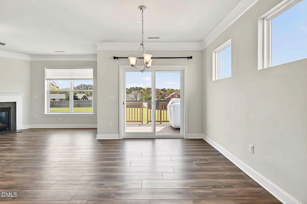 Dining Room with out anything - 4324 Beckel Road, Willow Springs, NC 27592, Willow Springs