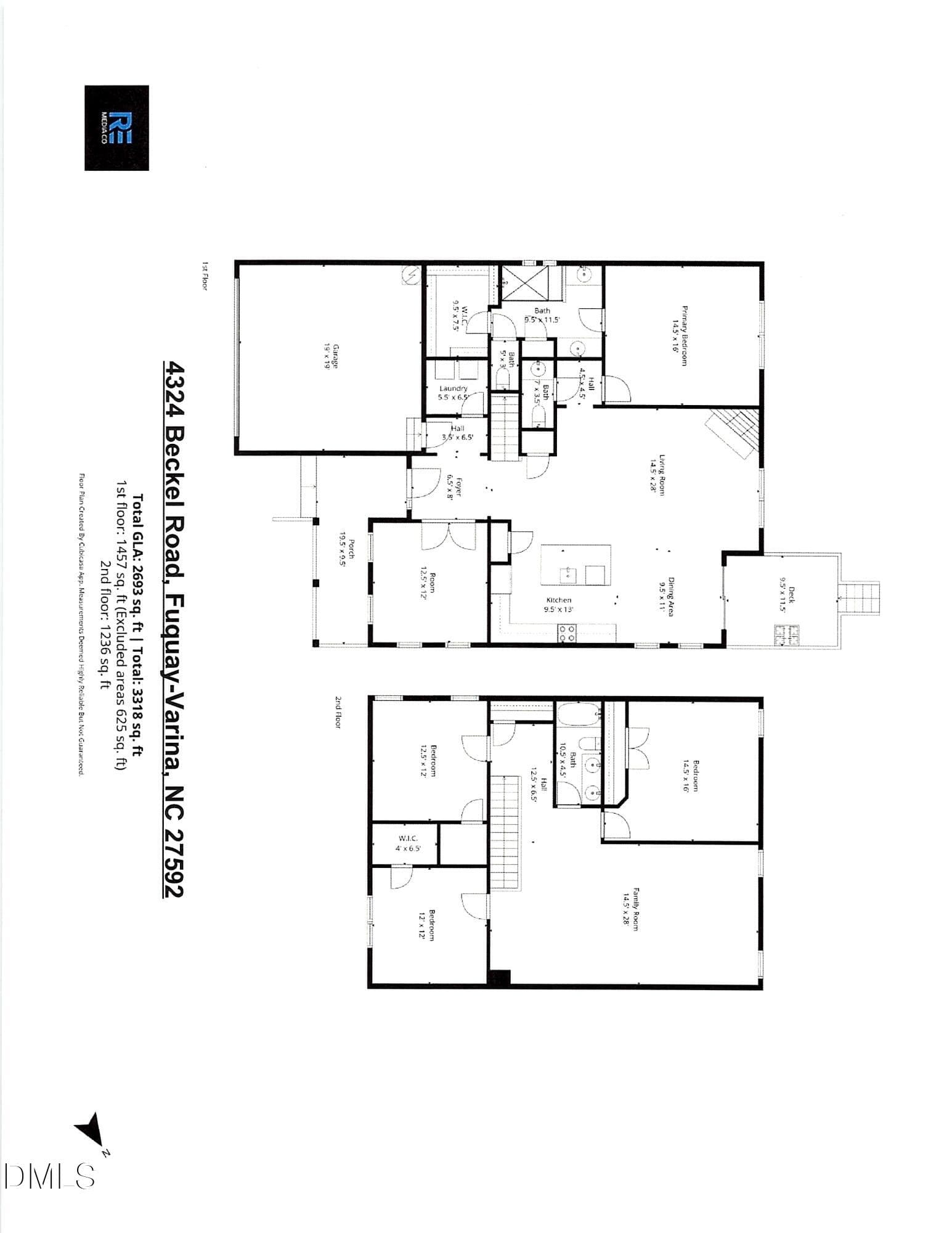 Floor Plan - 4324 Beckel Road, Willow Springs, NC 27592, Willow Springs