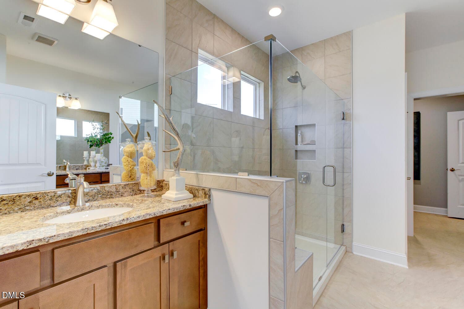 mayfair model primary bath - 40 Ivy Ridge Way, Youngsville, NC 27596