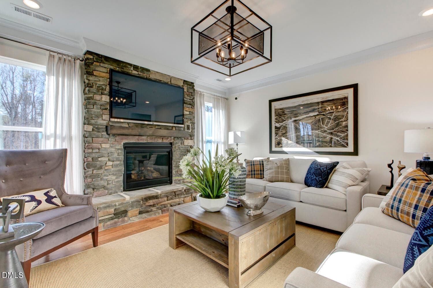 Mayfair model family room - 40 Ivy Ridge Way, Youngsville, NC 27596