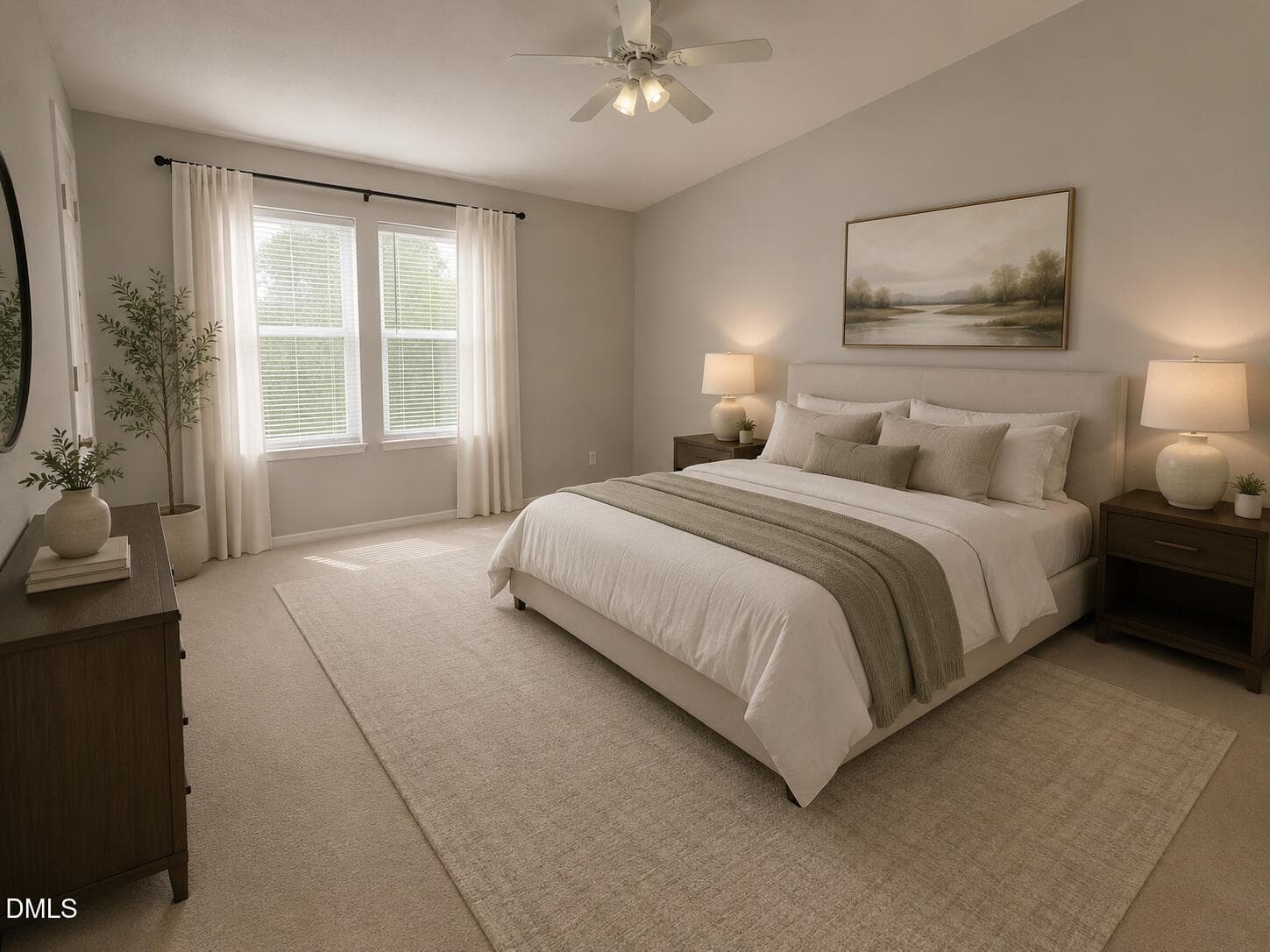 Bedroom - Virtually Staged - 6428 Saybrooke Drive, Raleigh, NC 27604