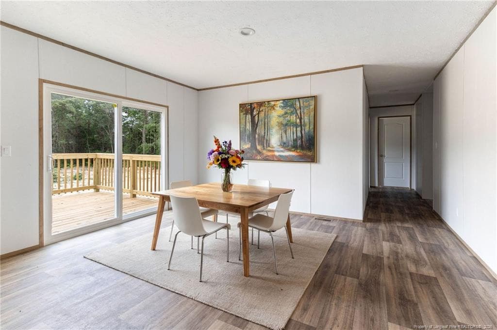 Virtually Staged Dining room - 17260 Palmer Road, Marston, NC 28363