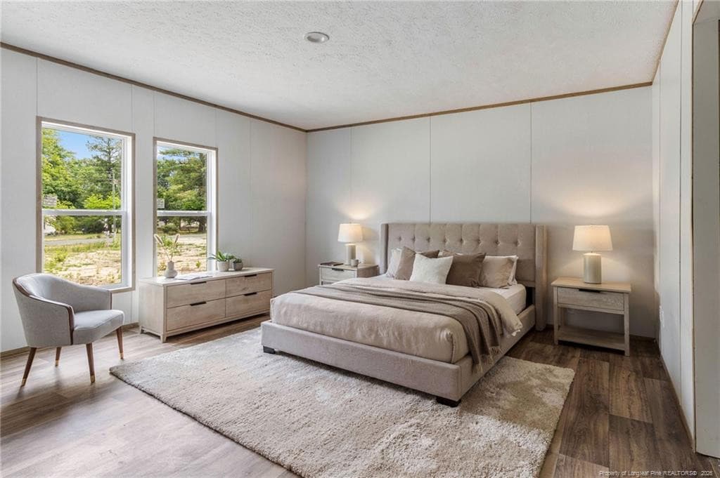 Virtually Staged Primary Bedroom - 17260 Palmer Road, Marston, NC 28363