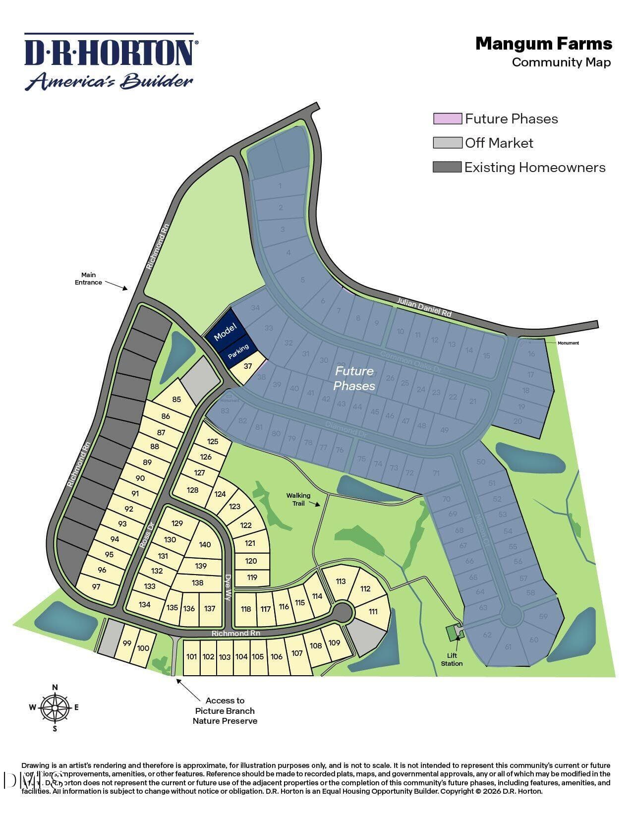 Mangum Farms Site Map - 74 Richmond Run, Stem, NC 27581