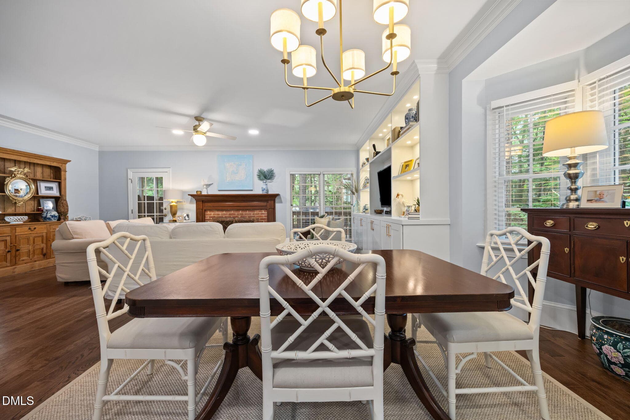 Bright Dining Room with Bay Window - 562 Weathergreen Drive, Raleigh, NC 27615