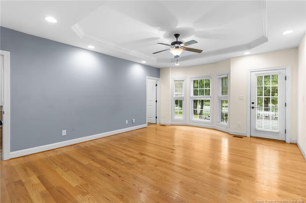Empty Primary Bedroom - 417 Foxwood Drive, Hope Mills, NC 28348