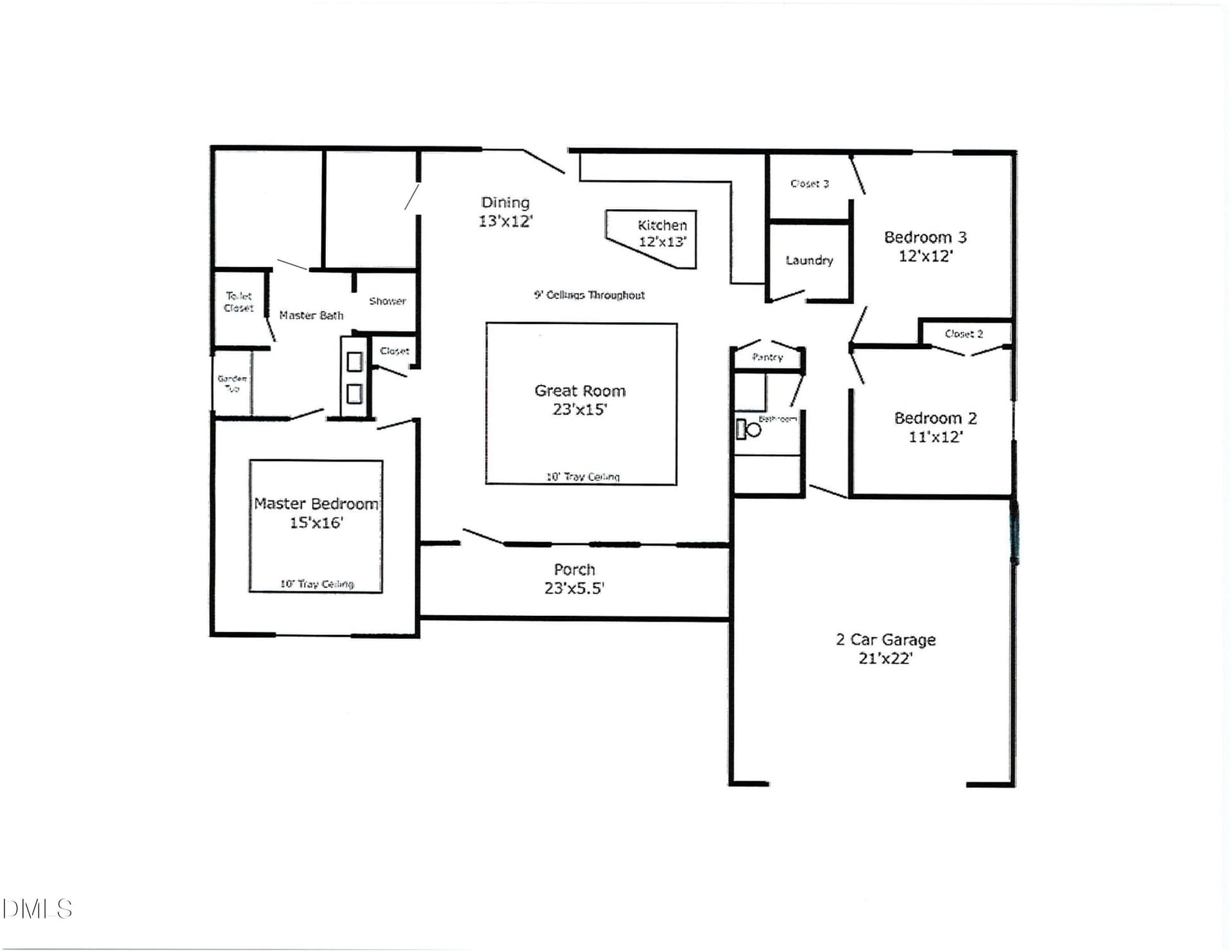 Floor Plan - Payne Rd - 210 Nicks Street, Graham, NC 27253