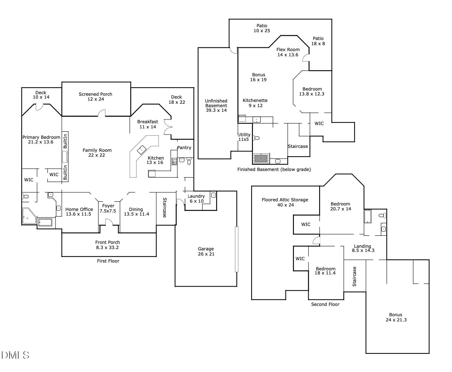 Floor Plan - 1206 Stanridge Drive, Raleigh, NC 27613