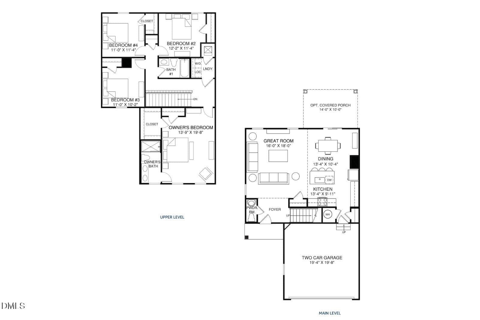 01b Lily Floorplan - 133 Traverse Mountain Drive, Wendell, NC 27591
