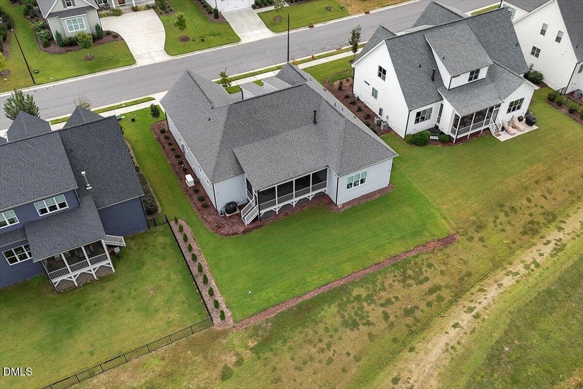 Drone View Back - 811 Laurelwood Drive, Durham, NC 27705, Durham