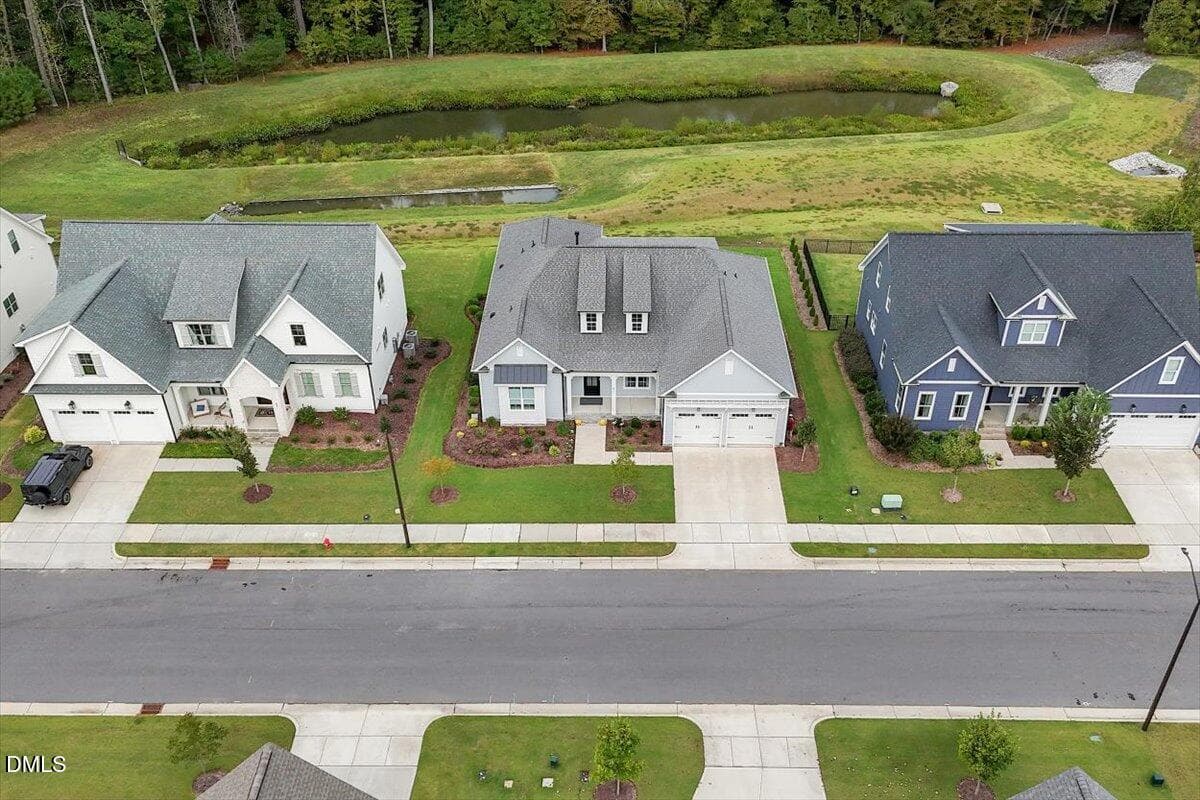 Drone View Front - 811 Laurelwood Drive, Durham, NC 27705, Durham