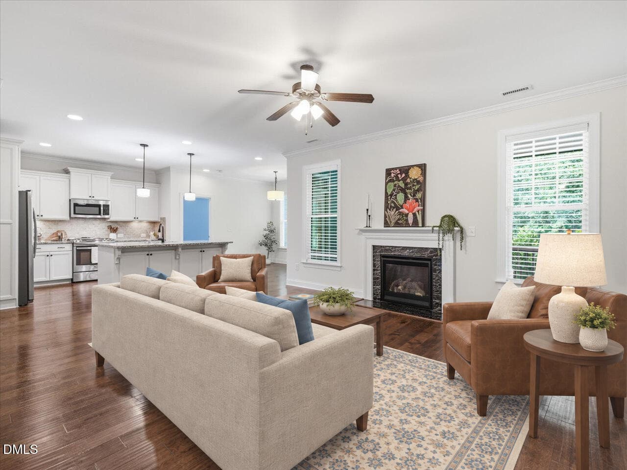 012-Open Floor Plan-STAGED - 53 Spring Hollow Court, Pittsboro, NC 27312