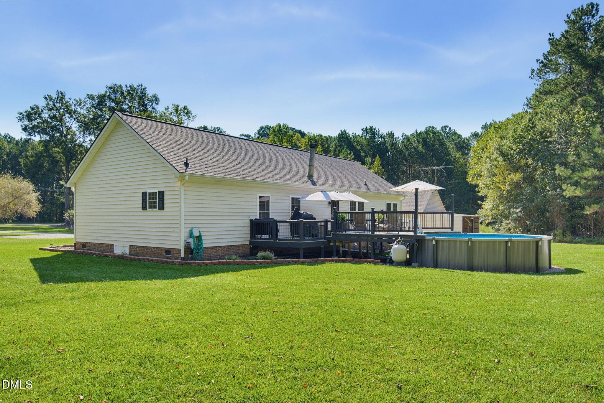 Back Yard - 705 Thanksgiving Fire Road, Selma, NC 27576
