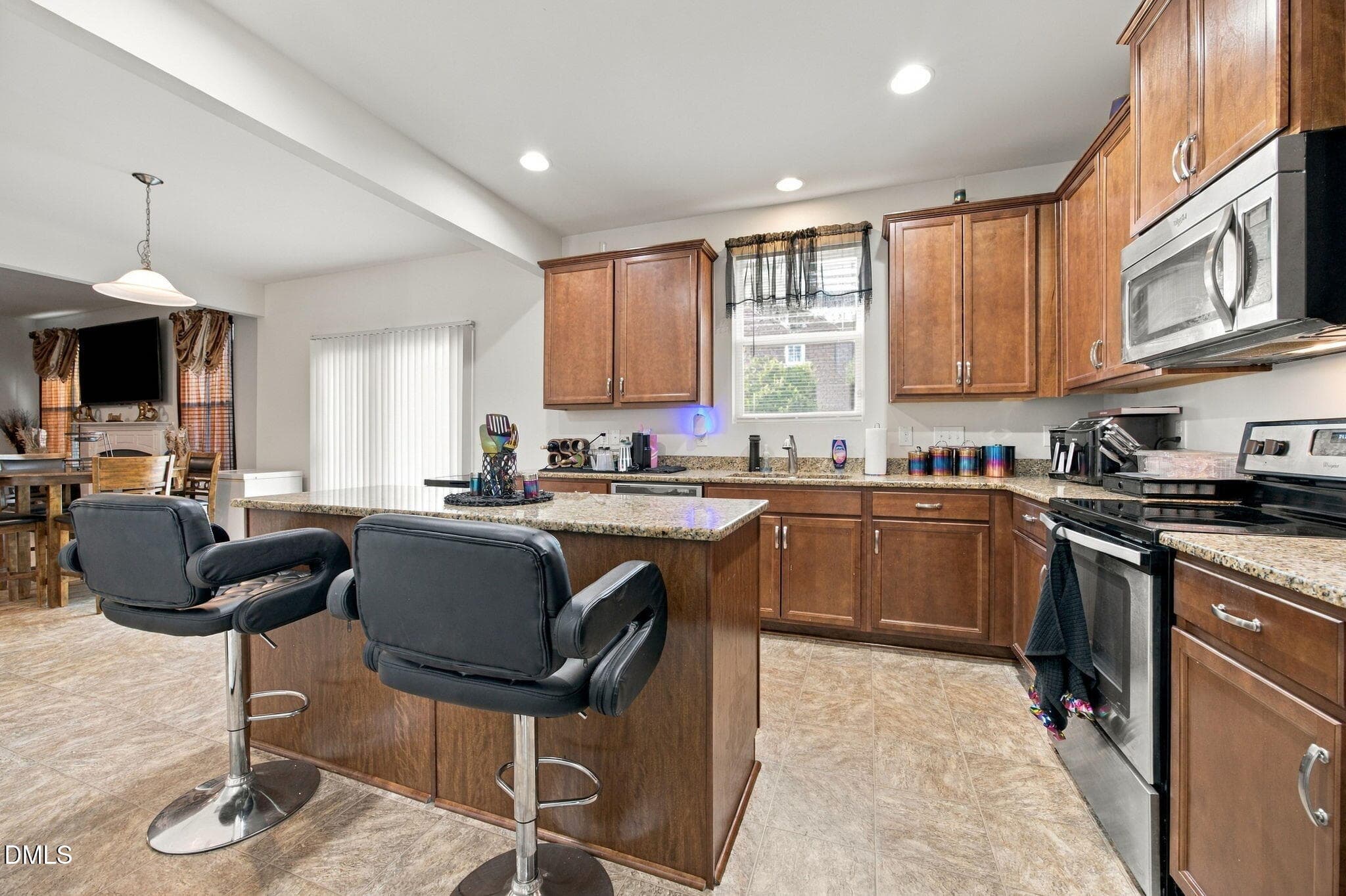 Kitchen with island - 3949 White Kestrel Drive, Raleigh, NC 27616