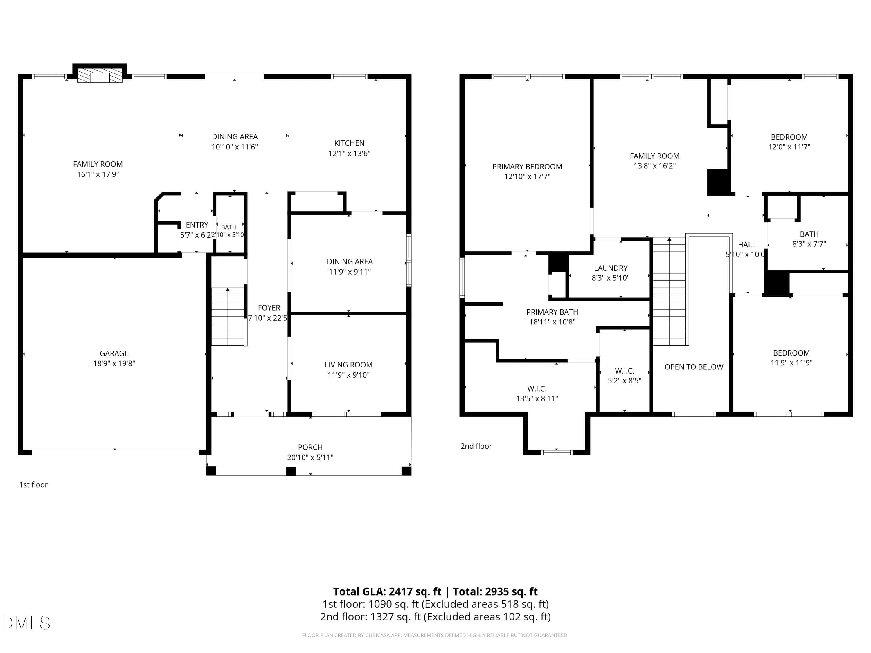 Floor plan - 3949 White Kestrel Drive, Raleigh, NC 27616