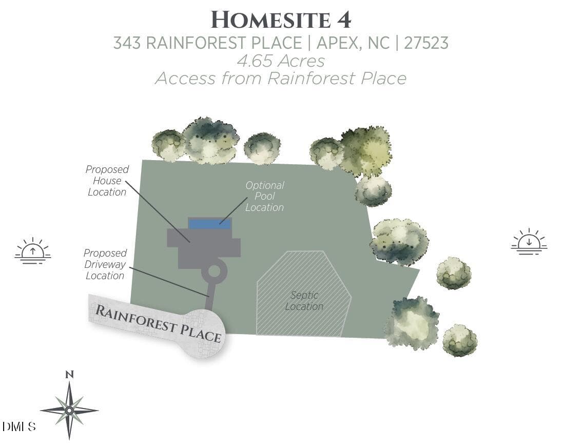 Homesite 4 - 343 Rainforest Place, Apex, NC 27523