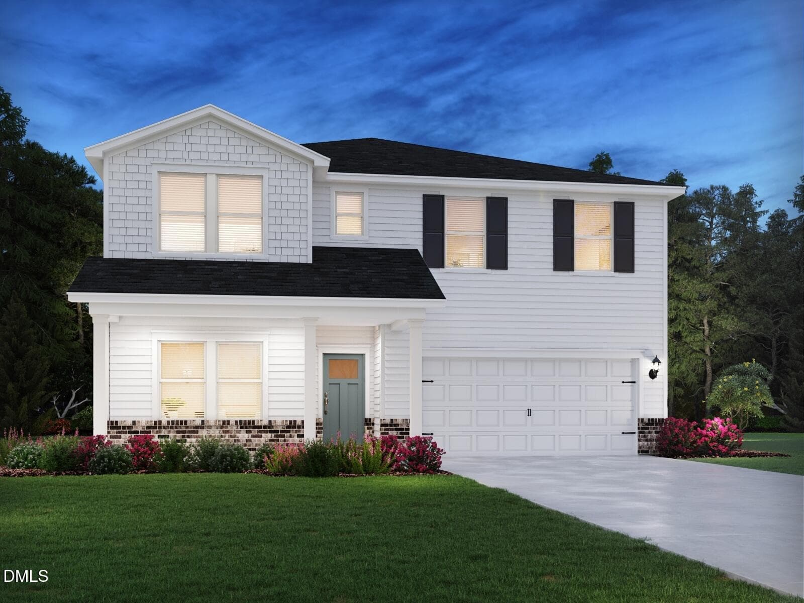 Elevation C - 1218 Winding Spring Drive, Mebane, NC 27302