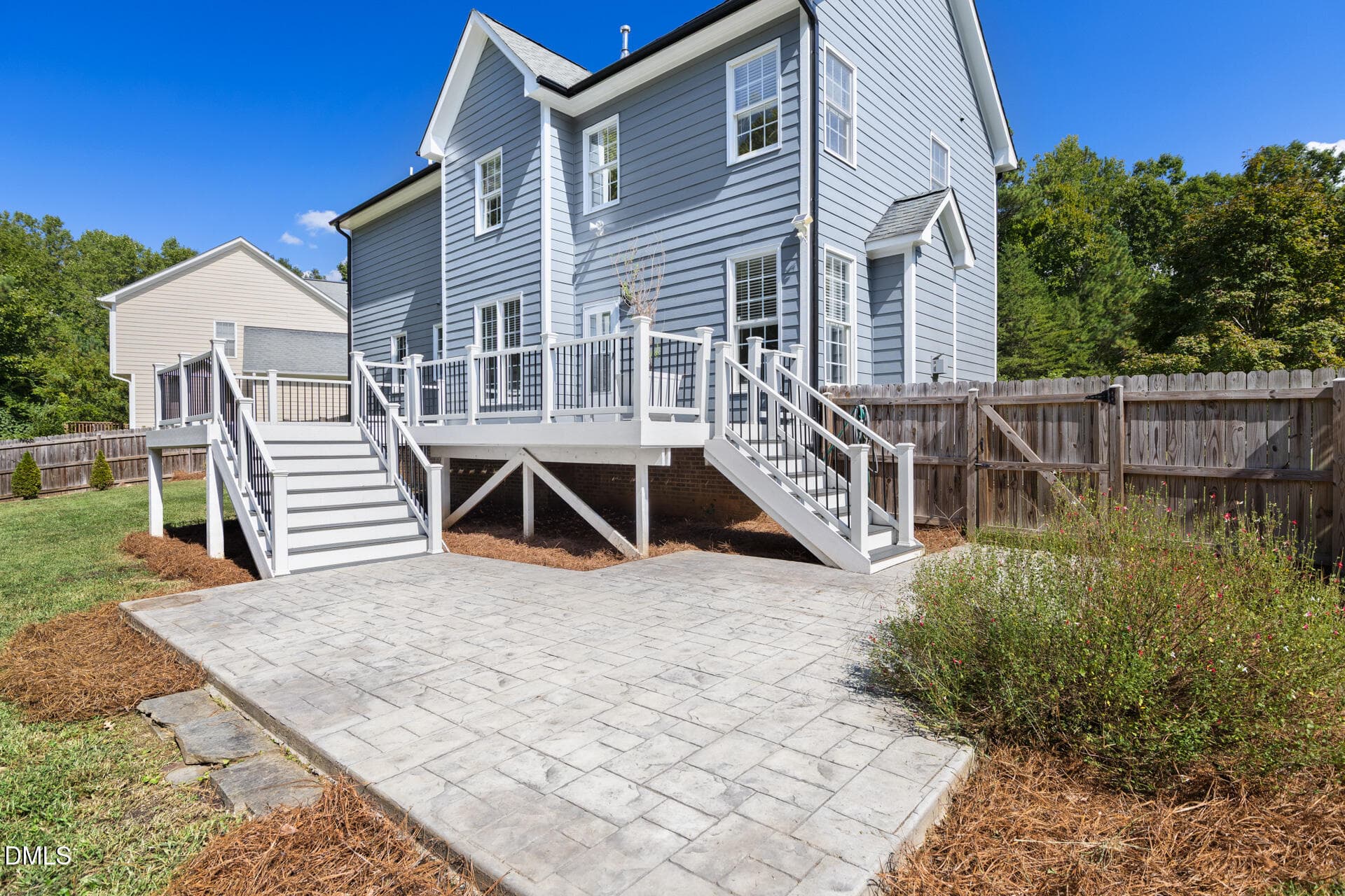 Back deck and patio - 303 Farnswick Place, Efland, NC 27243
