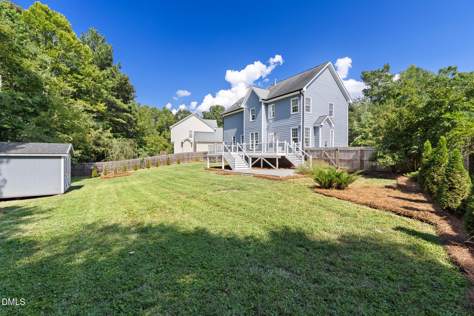 Fenced in backyard - 303 Farnswick Place, Efland, NC 27243