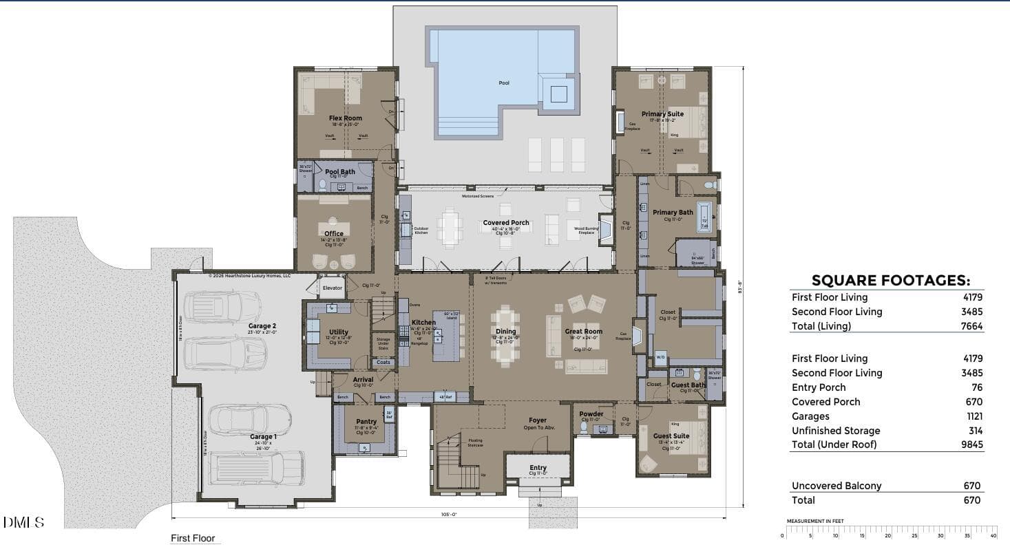 First floor - 343 Rainforest Place, Apex, NC 27523